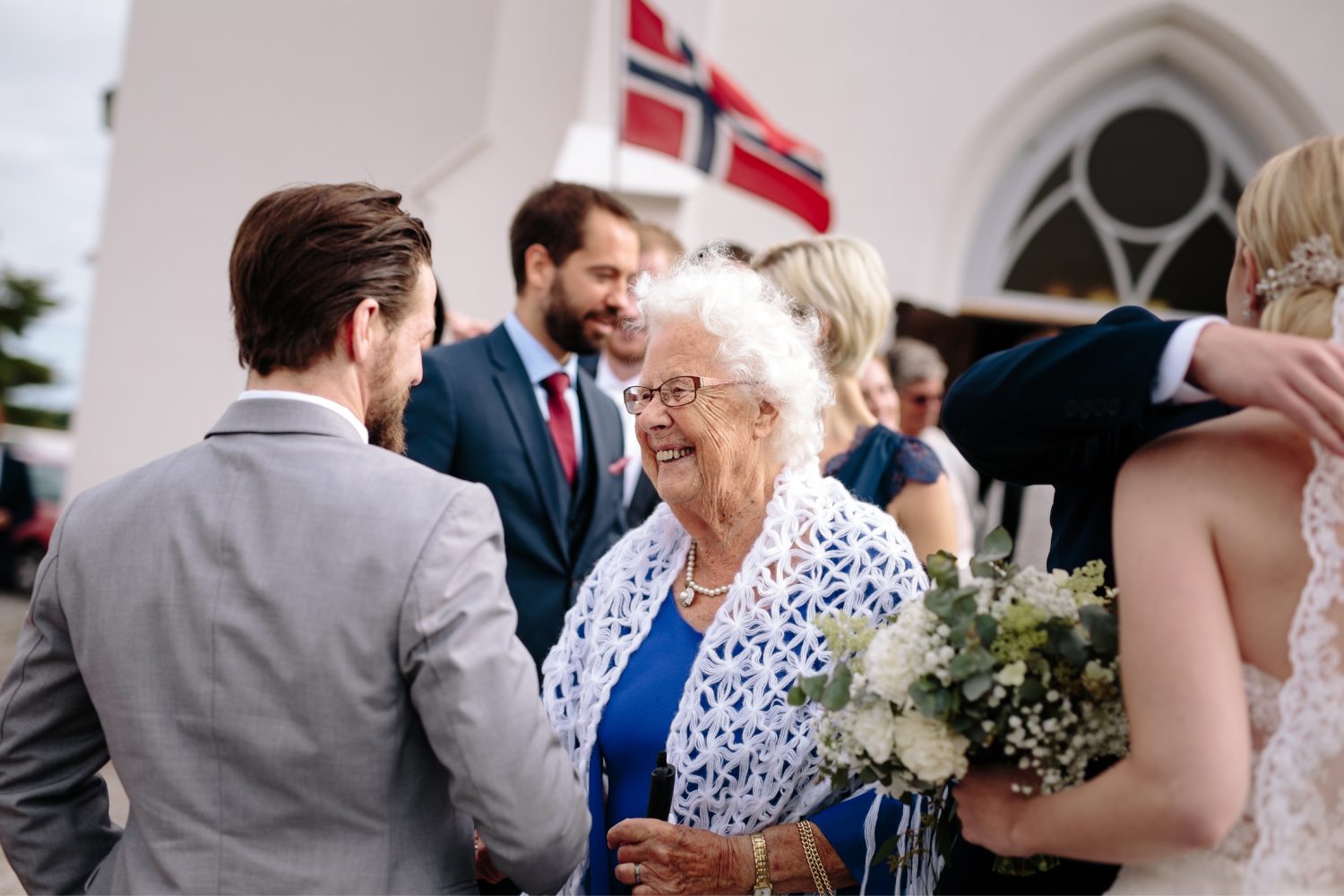 Bestemor, Bryllup i Halden, Norge